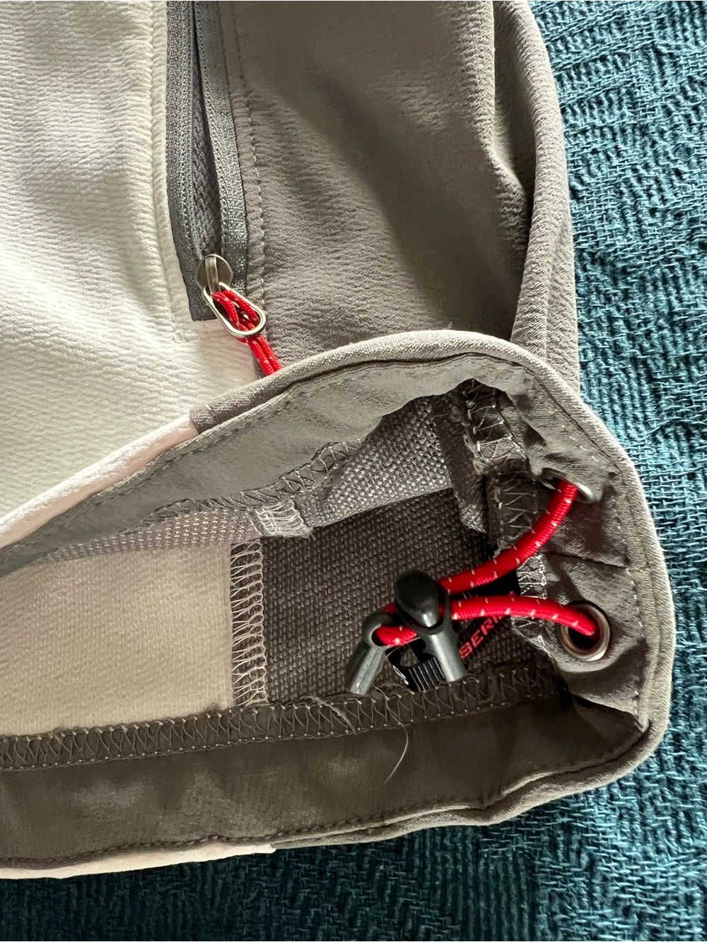 The North Face Summit Series White Gray Zip-Up Activewear Cinch Hem Jacket-L - Picture 12 of 16